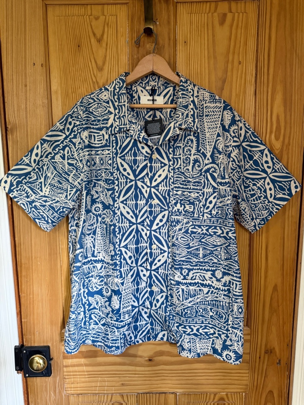 Buck Mason Men’s Short Sleeve Button Down Shirt ~ L
